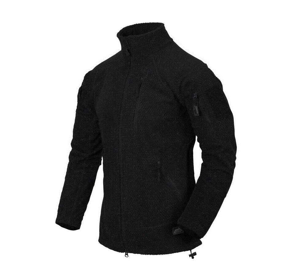 ALPHA TACTICAL Jacket - Grid Fleece - Black