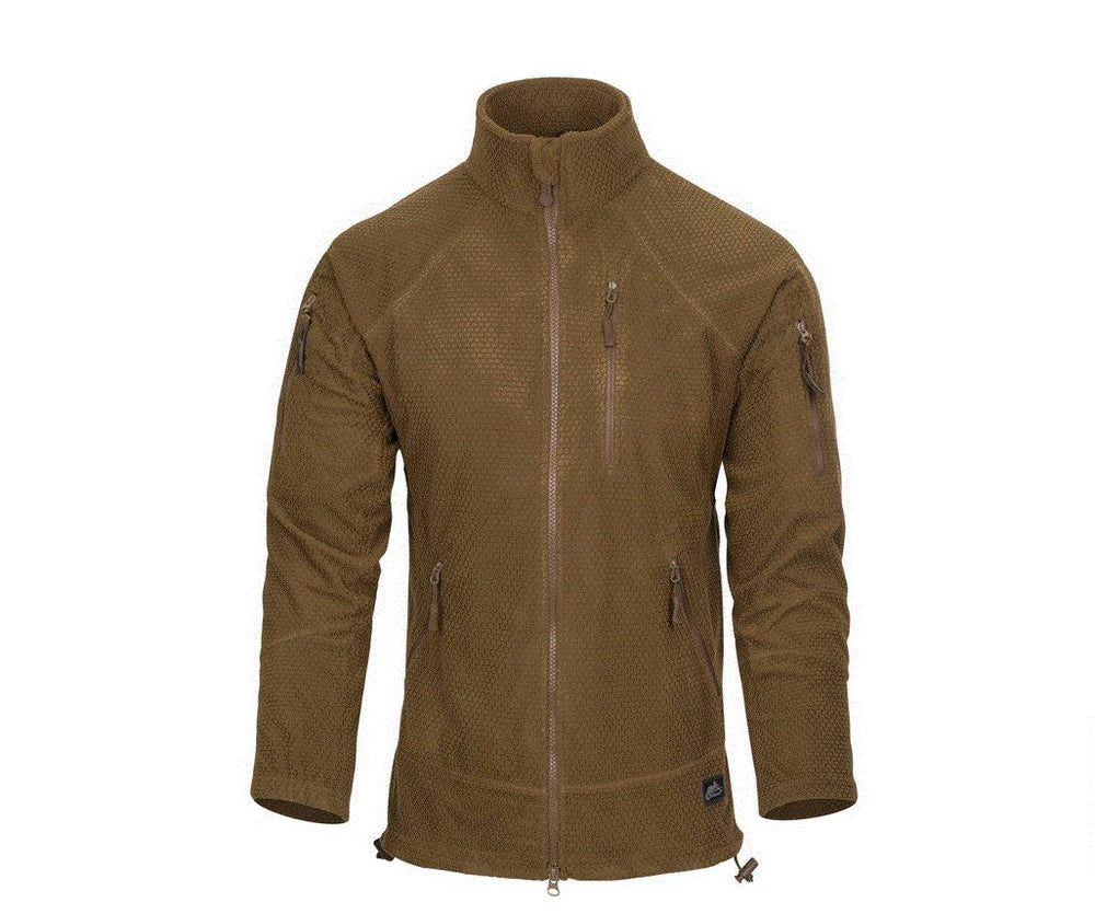 ALPHA TACTICAL Jacket - Grid Fleece - Coyote