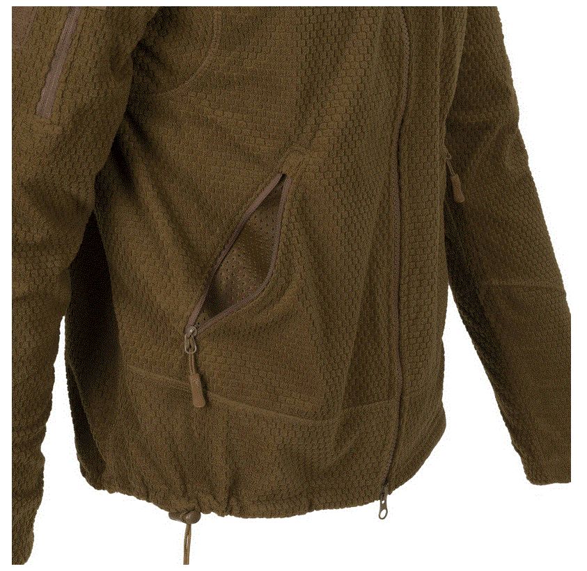 ALPHA TACTICAL Jacket - Grid Fleece - Coyote