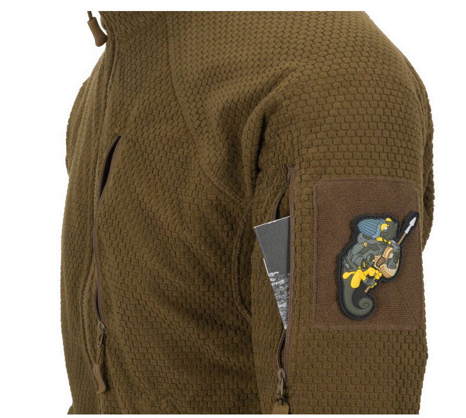 ALPHA TACTICAL Jacket - Grid Fleece - Coyote