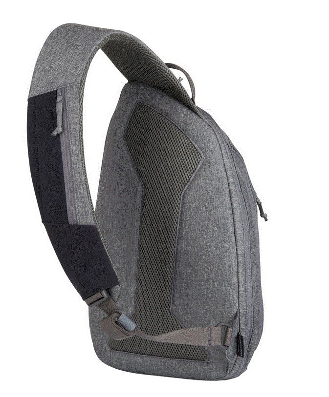 EDC Sling Backpack - Nylon Polyester Blend - Black-Grey Melange