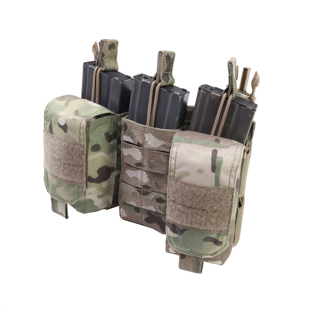Warrior Detachable Front Panel MK1 (3x 5.56 Mag Pouches and 2 Utility Pouches) Multicam