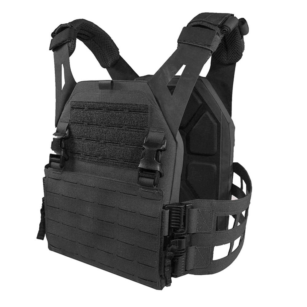 Warrior Laser Cut Low Profile Carrier V2 With ladder Sides - Black