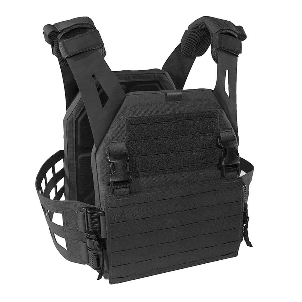 Warrior Laser Cut Low Profile Carrier V2 With ladder Sides - Black