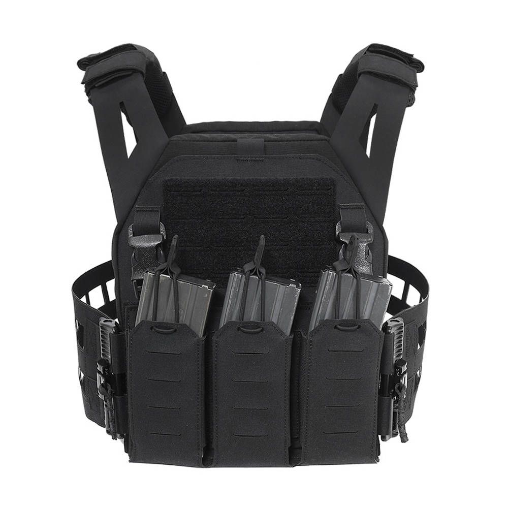 Warrior Laser Cut Low Profile Carrier V2 With ladder Sides - Black