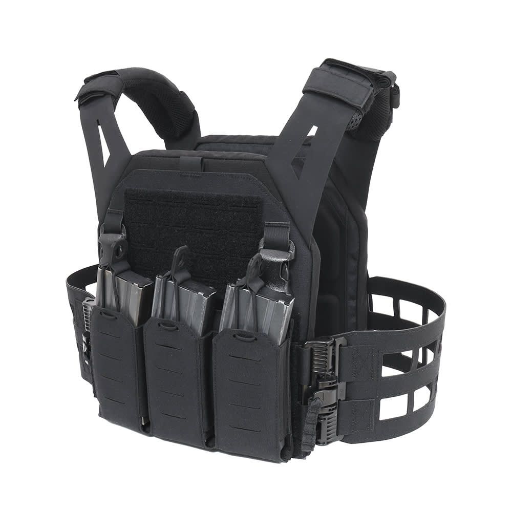 Warrior Laser Cut Low Profile Carrier V2 With ladder Sides - Black
