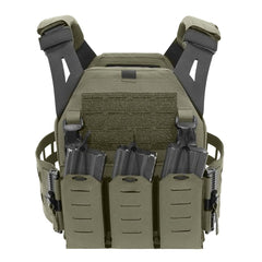 Warrior Laser Cut Low Profile Carrier V2 With Triple Bungee 5.56 Ranger Green