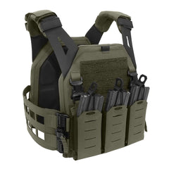 Warrior Laser Cut Low Profile Carrier V2 With Triple Bungee 5.56 Ranger Green