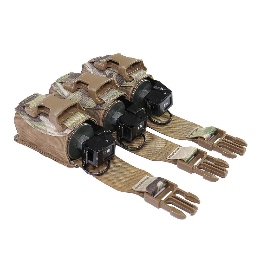 Warrior Triple 40mm Flash Bang Pouch – MultiCam