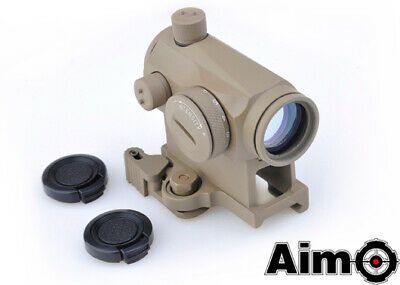 AIM Micro Dot T1 con QD e Hi Mount Base Tan