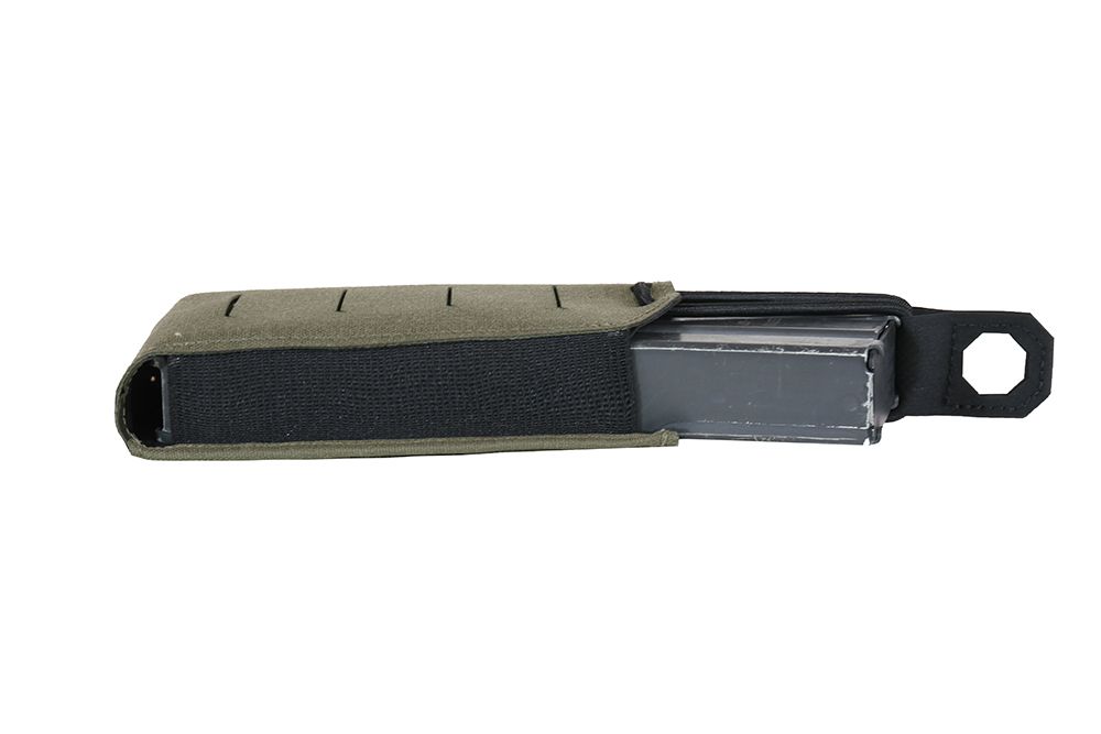 Warrior Laser Cut Single Bungee 5.56 Pouch - Ranger Green