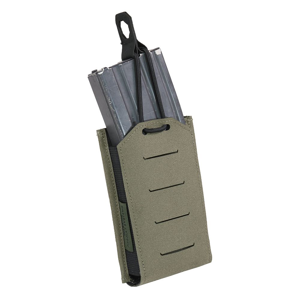 Warrior Laser Cut Single Bungee 5.56 Pouch - Ranger Green