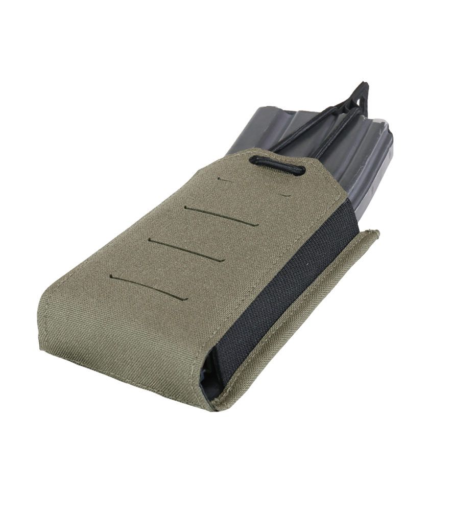 Warrior Laser Cut Single Bungee 5.56 Pouch - Ranger Green