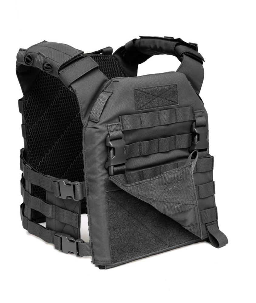 Warrior MOLLE Front Panel for Recon Plate Carrier - Black