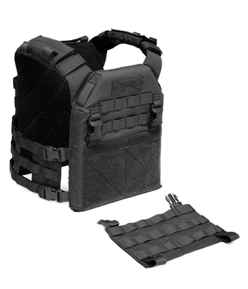 Warrior MOLLE Front Panel for Recon Plate Carrier - Black