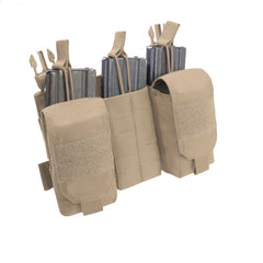 Warrior Detachable Front Panel MK1 (3x 5.56 Mag Pouches and 2 Utility Pouches) - Coyote Tan