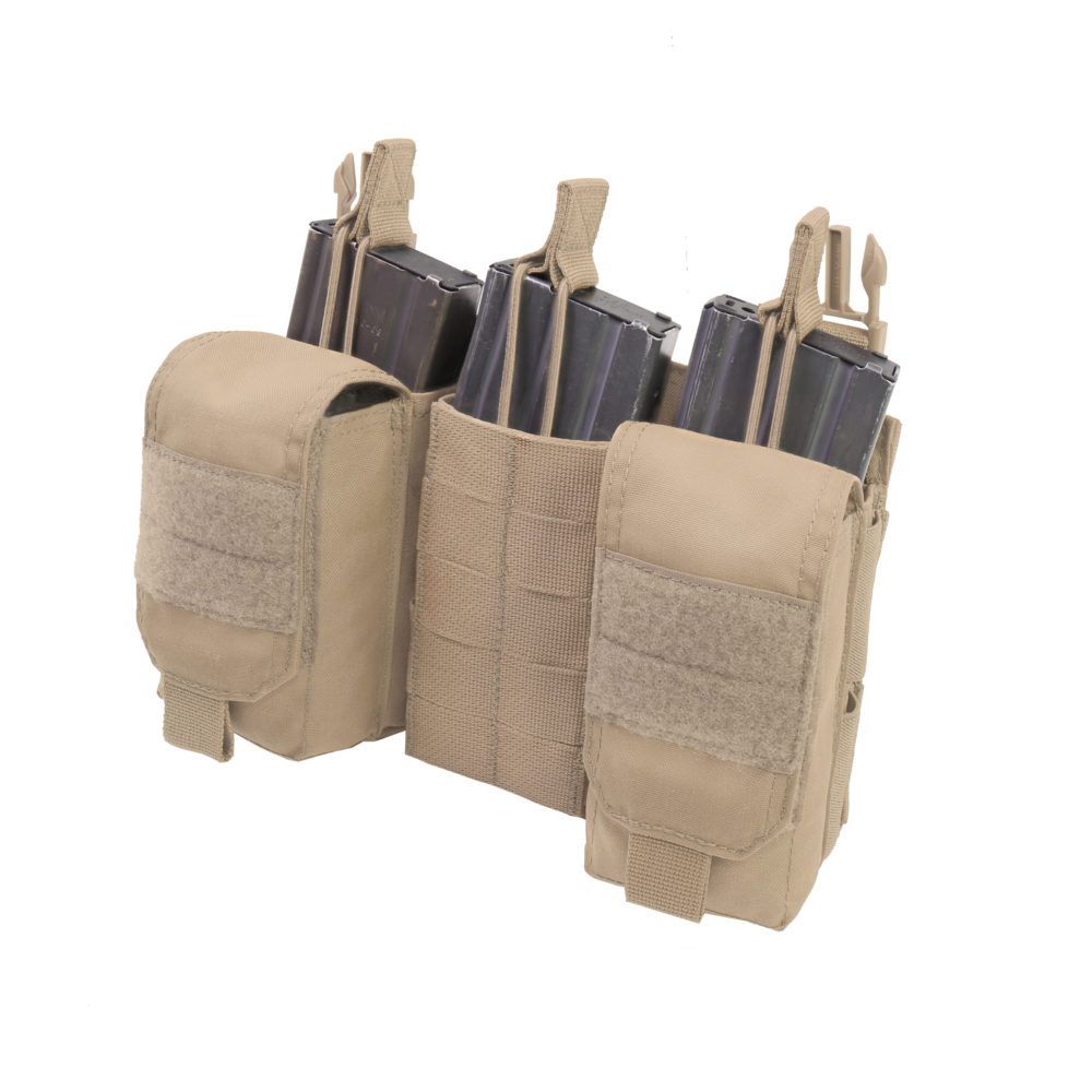 Warrior Detachable Front Panel MK1 (3x 5.56 Mag Pouches and 2 Utility Pouches) - Coyote Tan