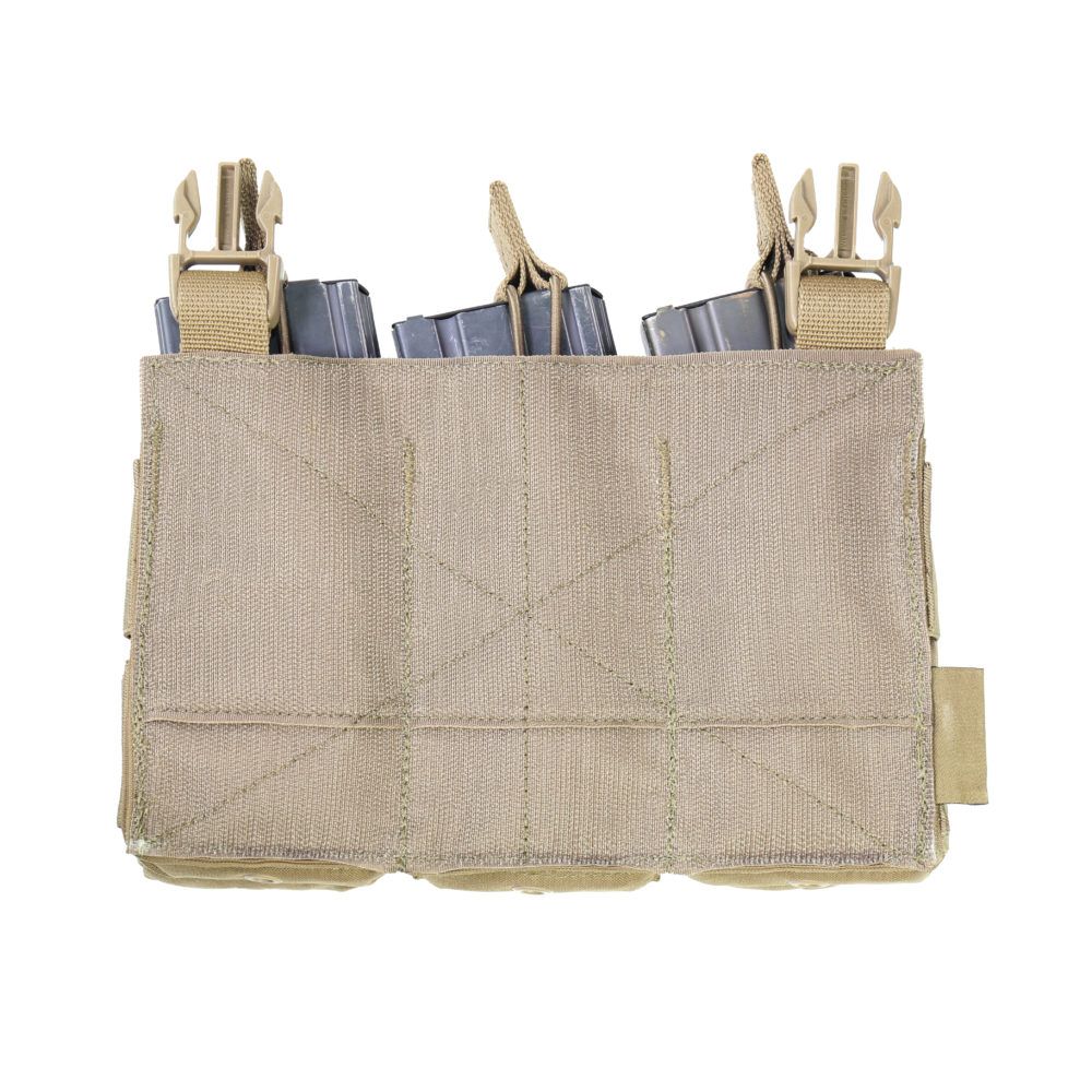 Warrior Detachable Front Panel MK1 (3x 5.56 Mag Pouches and 2 Utility Pouches) - Coyote Tan