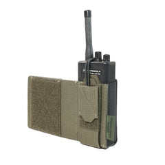 Warrior Laser Cut Wing Velcro Adjustable Radio Pouch Left Side Ranger Green