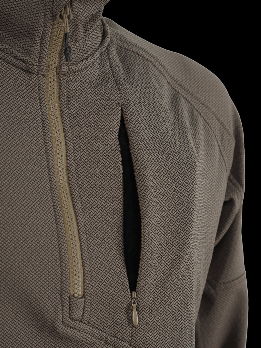 4-14 Half Zip Light Fleece “BASE” - Wolf Grey