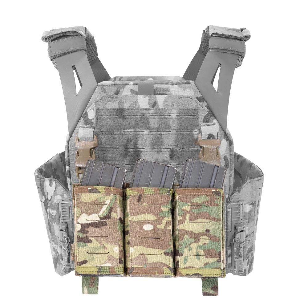 Warrior Laser Cut Detachable Triple Snap Mag Panel – Multicam