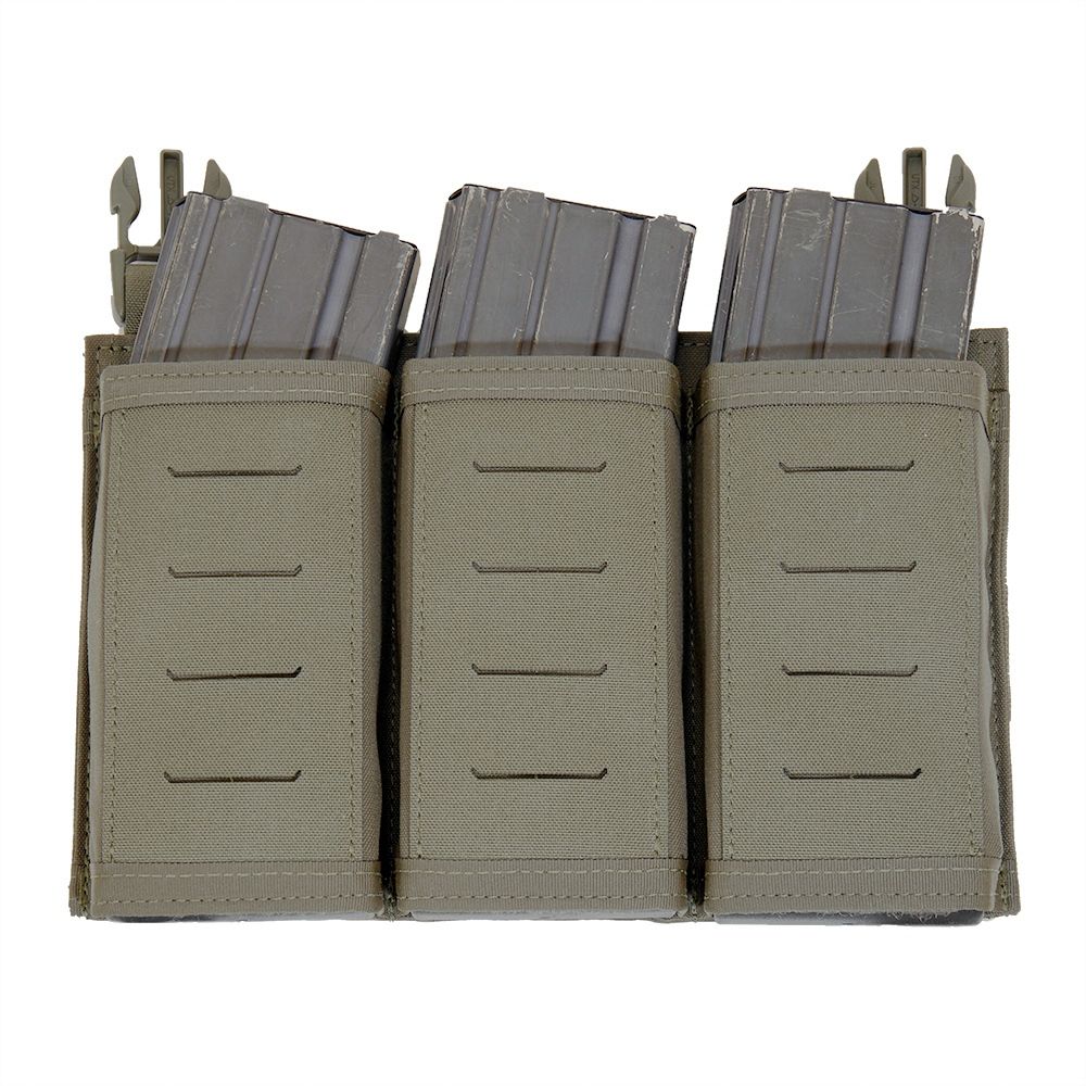 Warrior Laser Cut Detachable Triple Snap Mag Panel – Ranger Green