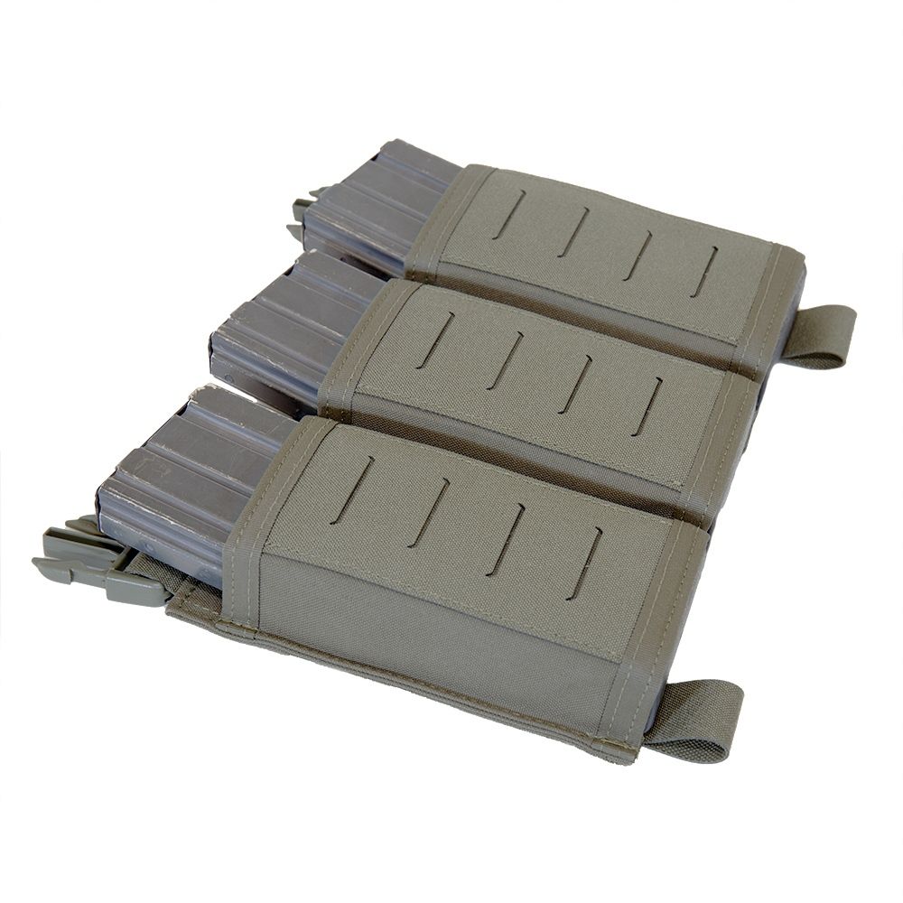 Warrior Laser Cut Detachable Triple Snap Mag Panel – Ranger Green