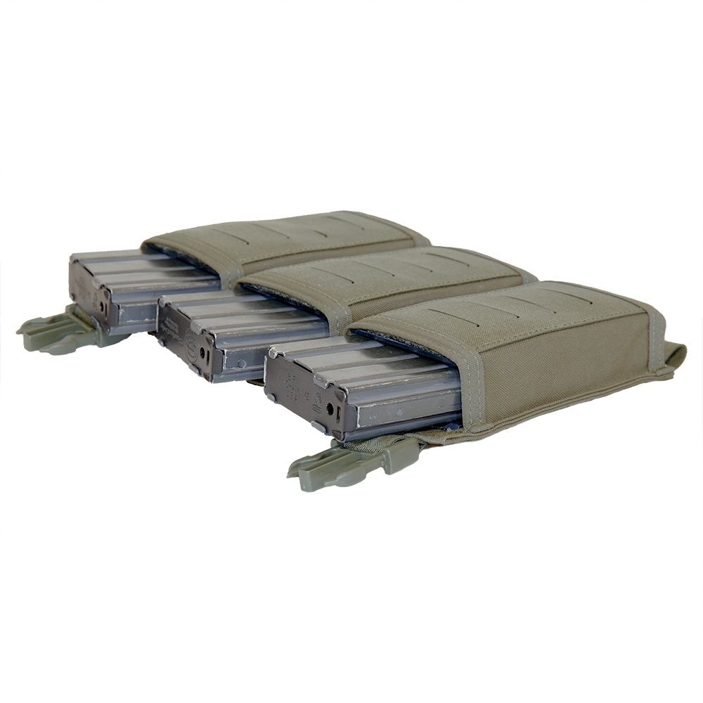 Warrior Laser Cut Detachable Triple Snap Mag Panel – Ranger Green