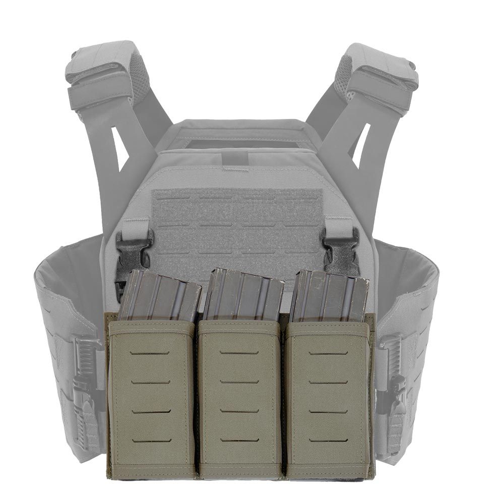 Warrior Laser Cut Detachable Triple Snap Mag Panel – Ranger Green