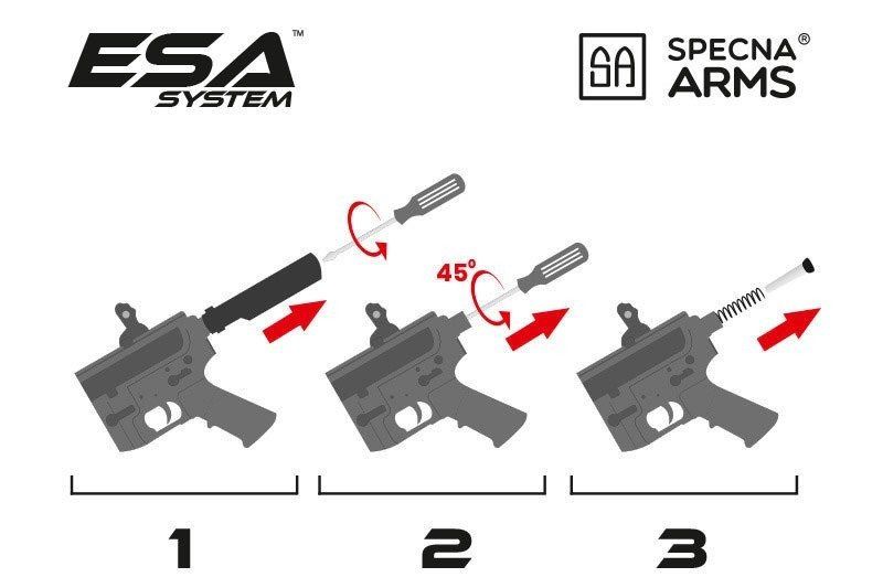 Specna Arms SA-E39 EDGE™ M4 M-Lok Ghost PDW Replica Red Edition - (SPE-01-027068)