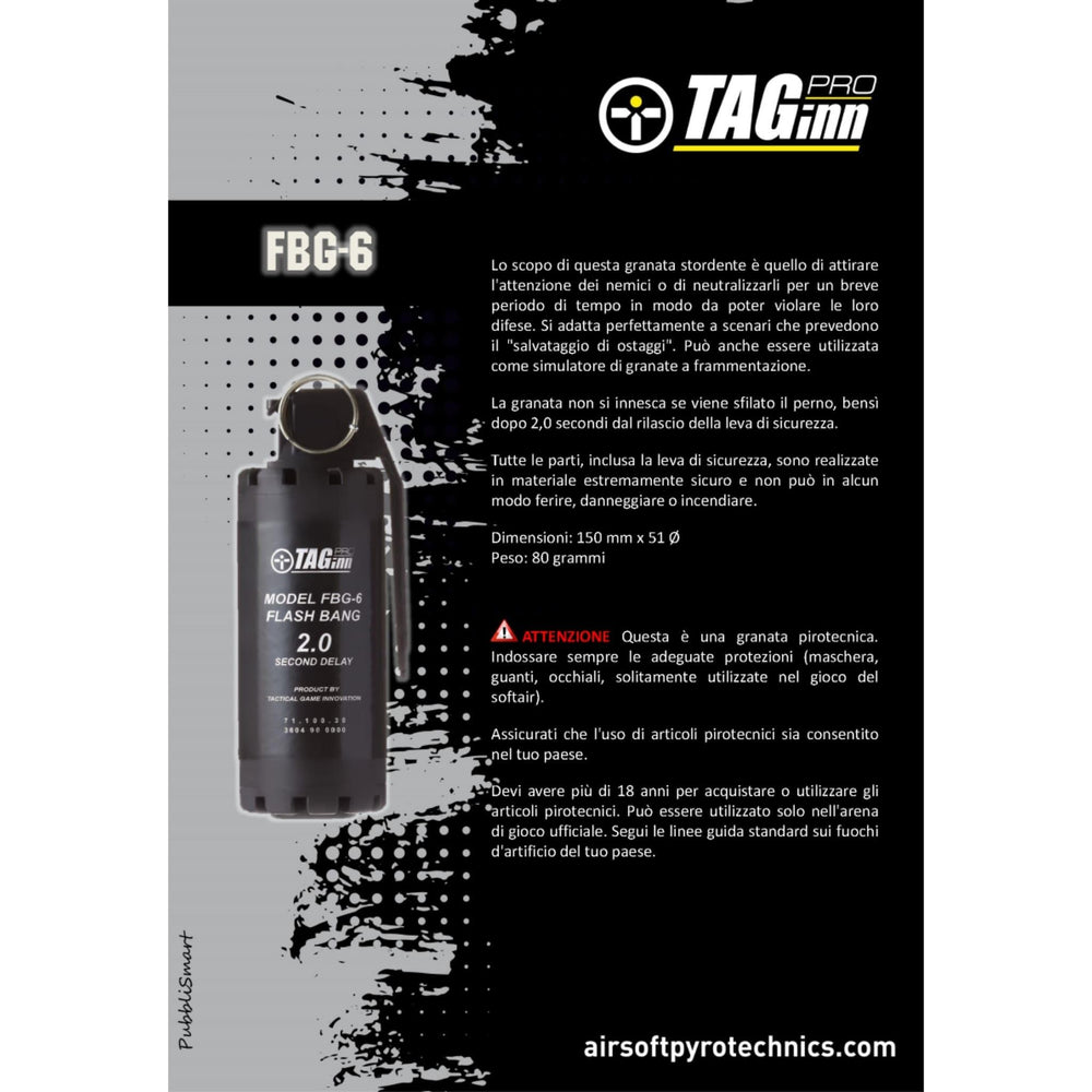 Airsoft Pyrotechnics FBG-6 Flash Bang 2 SEC
