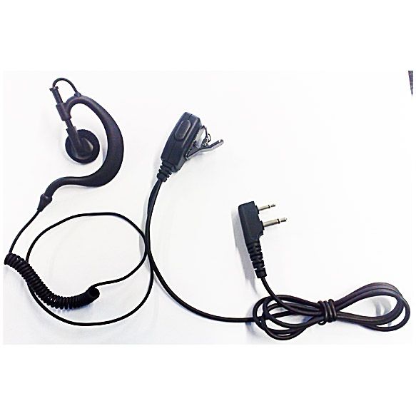 Ham Way Auricolare con PTT e Cavo Spiralato - Kenwood