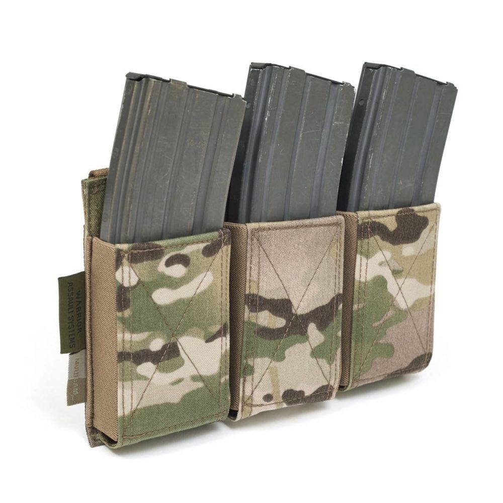 Warrior Triple Elastic Mag Pouch - Multicam