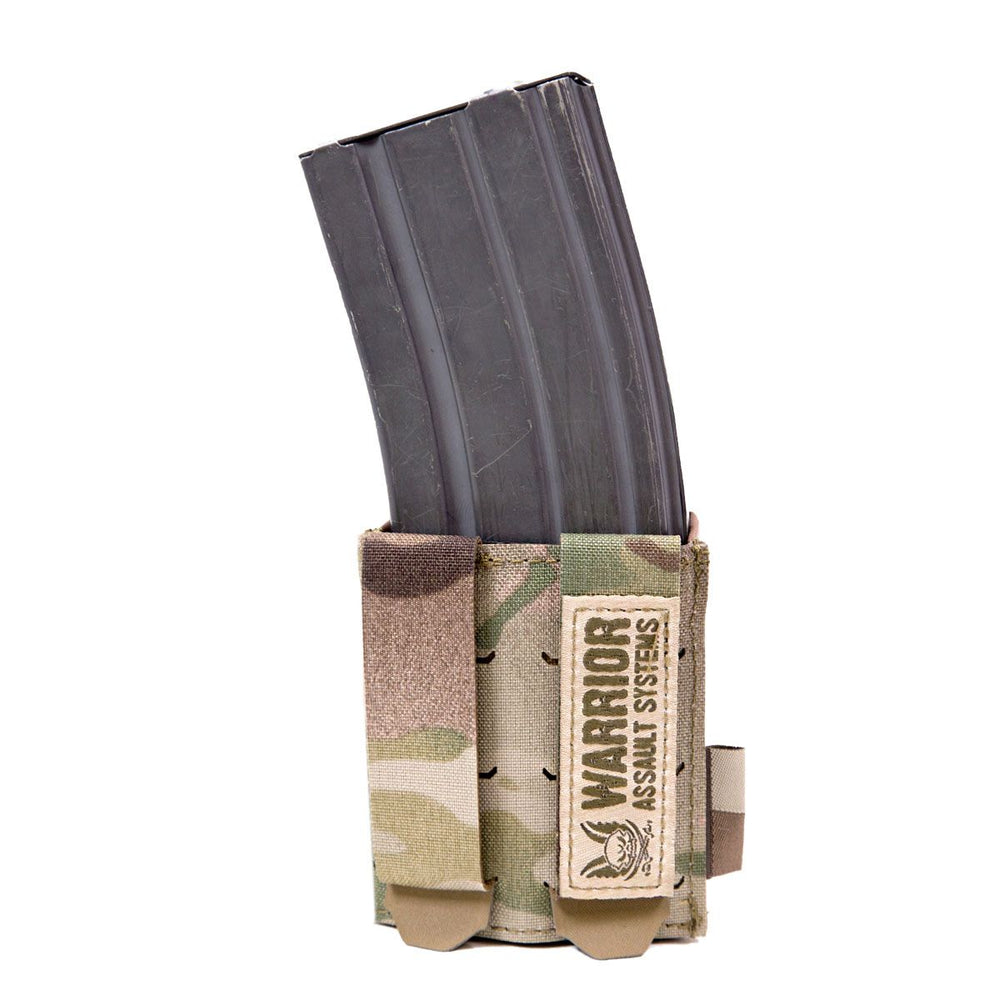 Warrior Laser Cut Single Snap Mag Pouch 5.56mm Short - Multicam