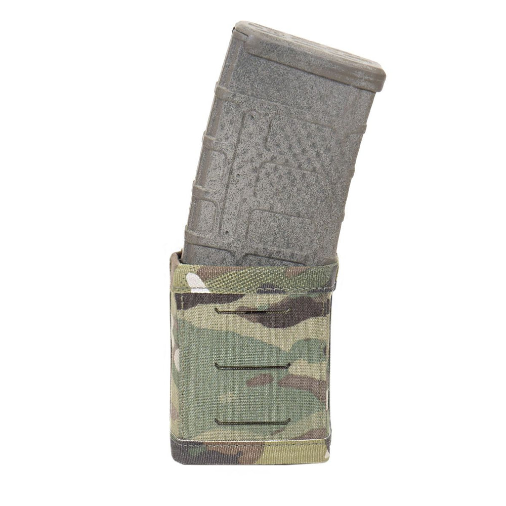 Warrior Laser Cut Single Snap Mag Pouch 5.56mm Short - Multicam