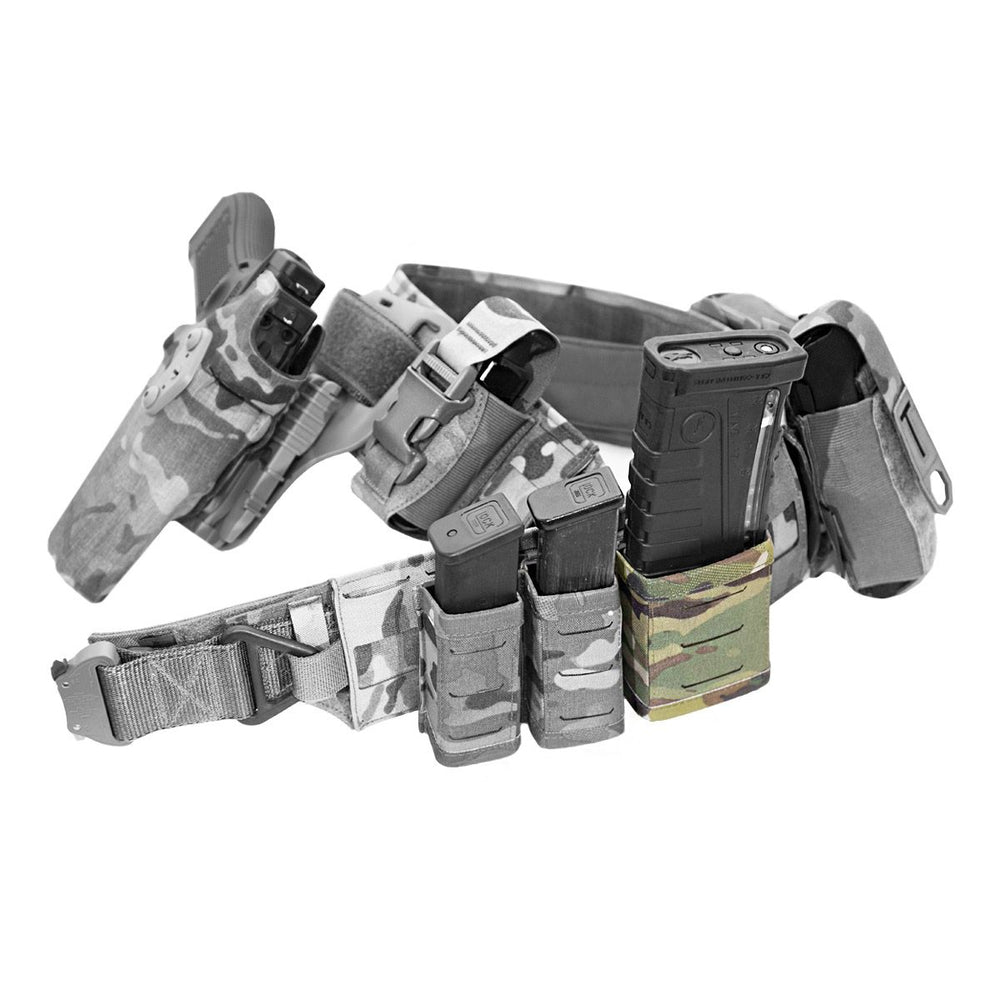 Warrior Laser Cut Single Snap Mag Pouch 5.56mm Short - Multicam
