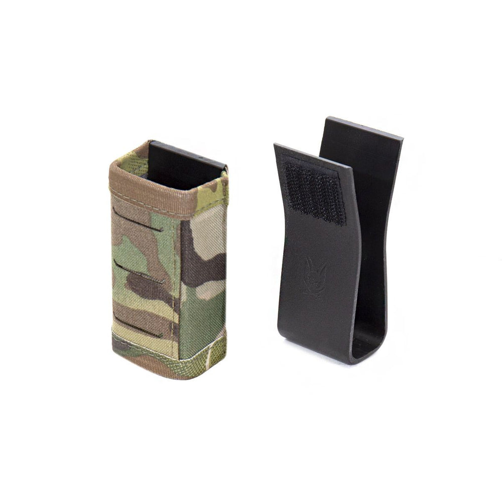Warrior Laser Cut Single Snap Mag Pouch 9mm Short - Multicam