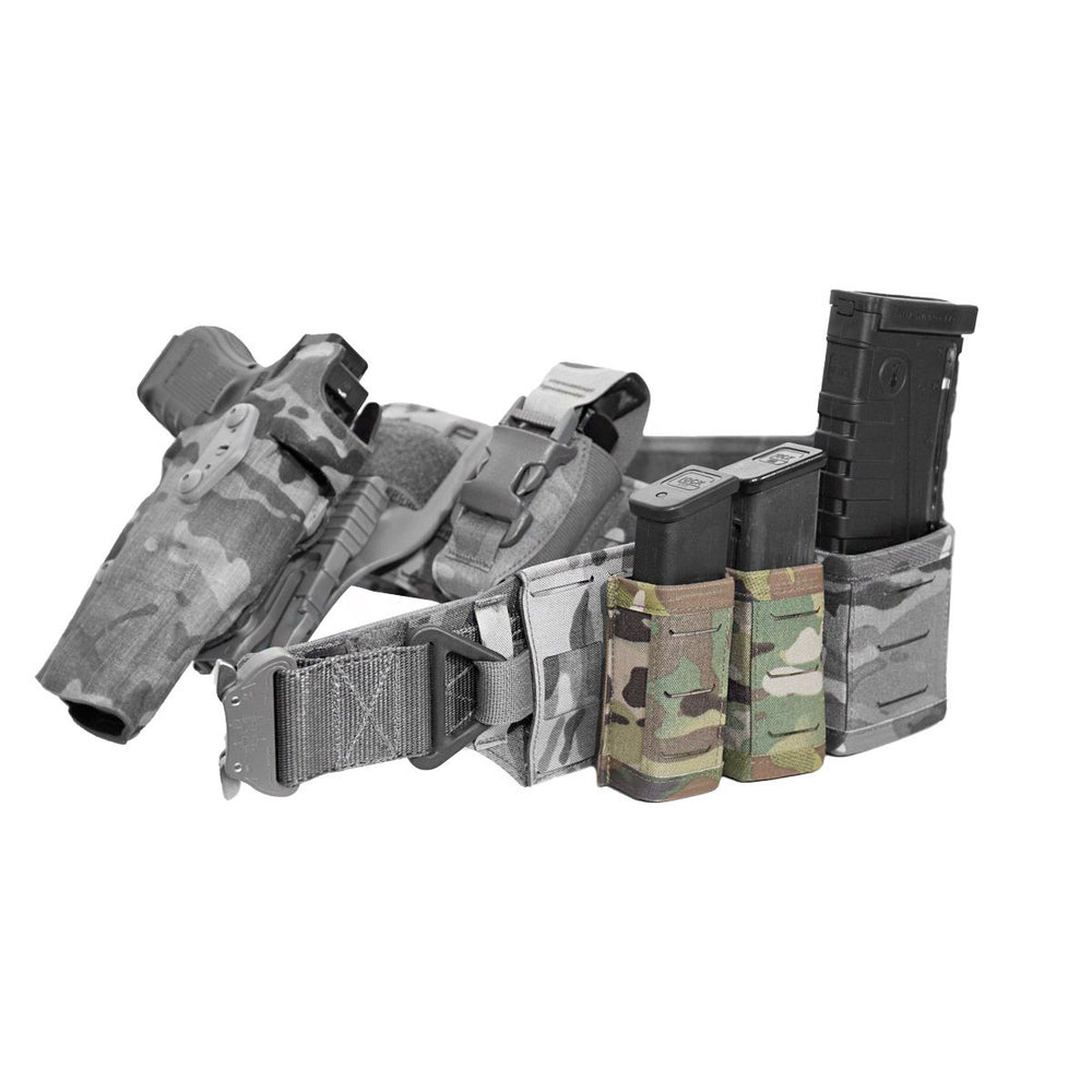 Warrior Laser Cut Single Snap Mag Pouch 9mm Short - Multicam
