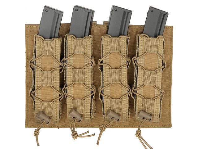 Quadrupla Porta Caricatori da MP5/SMG Molle - Coyote