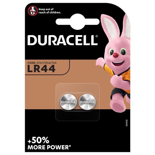 DURACELL - LR44 da 1,5 Volt Confezione 2 Pezzi