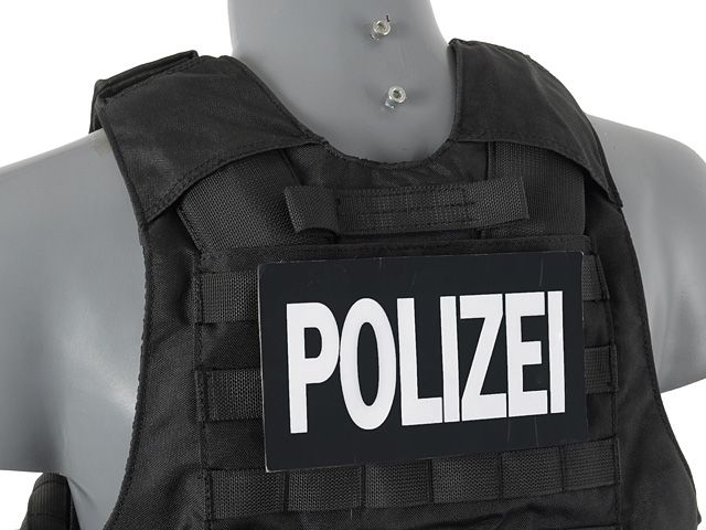 Molle Strips for ID Patches - Black