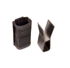 Warrior Laser Cut Single Snap Mag Pouch 9mm Short - Black