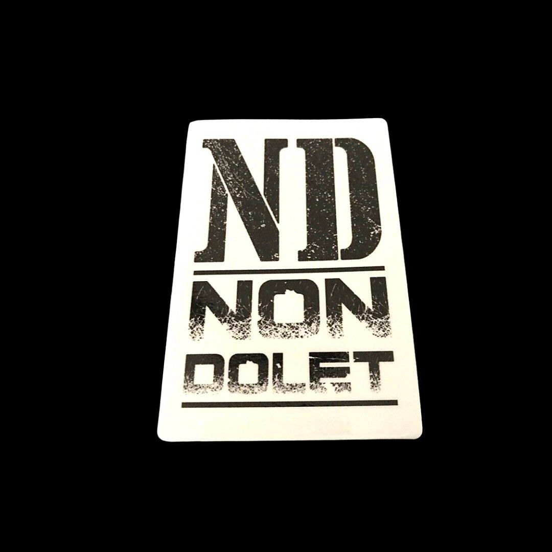 Sticker TEXT LOGO ND - NON DOLET