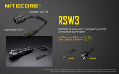 Nitecore - RSW3 - Comando Remoto per MH12S, MH25S e NEW P30