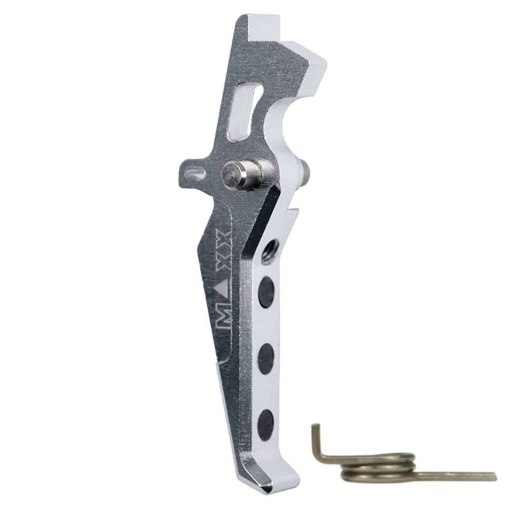 CNC Aluminum Advanced Trigger (Style E) - Silver