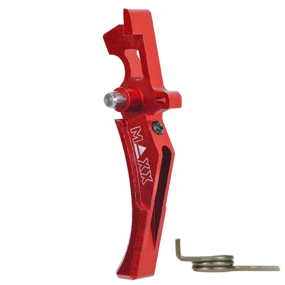 CNC Aluminum Advanced Trigger (Style D) - Red