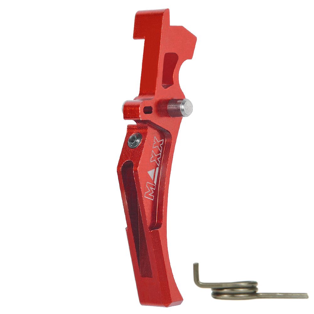 CNC Aluminum Advanced Trigger (Style D) - Red