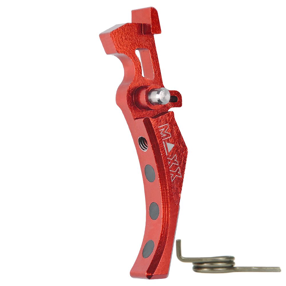 CNC Aluminum Advanced Trigger (Style D) - Red
