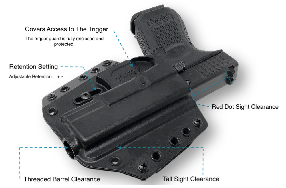 Glock 19 OWB Holster Combo (Left Hand)