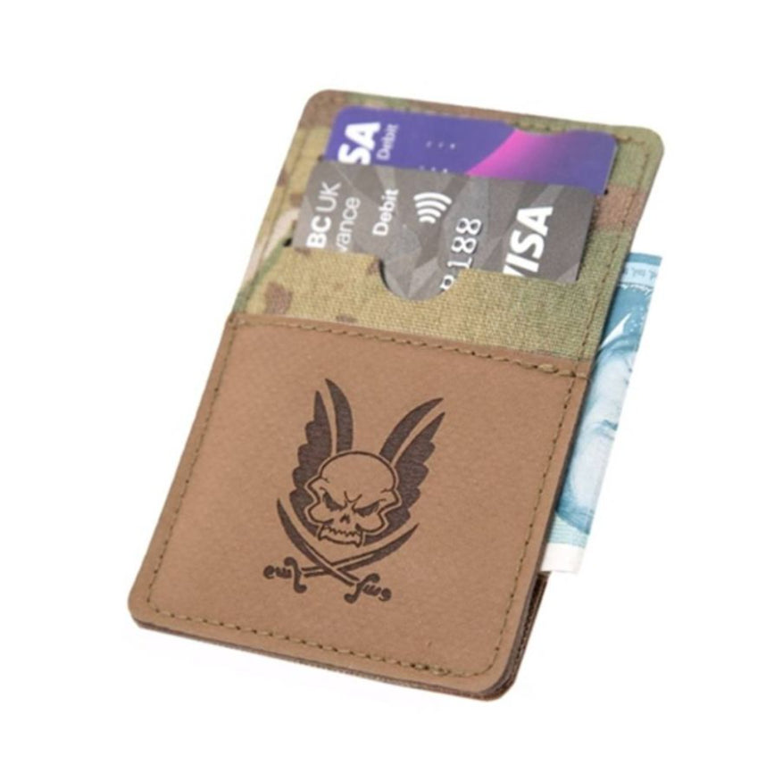 Warrior Laser Cut Credit Card Wallet - Multicam